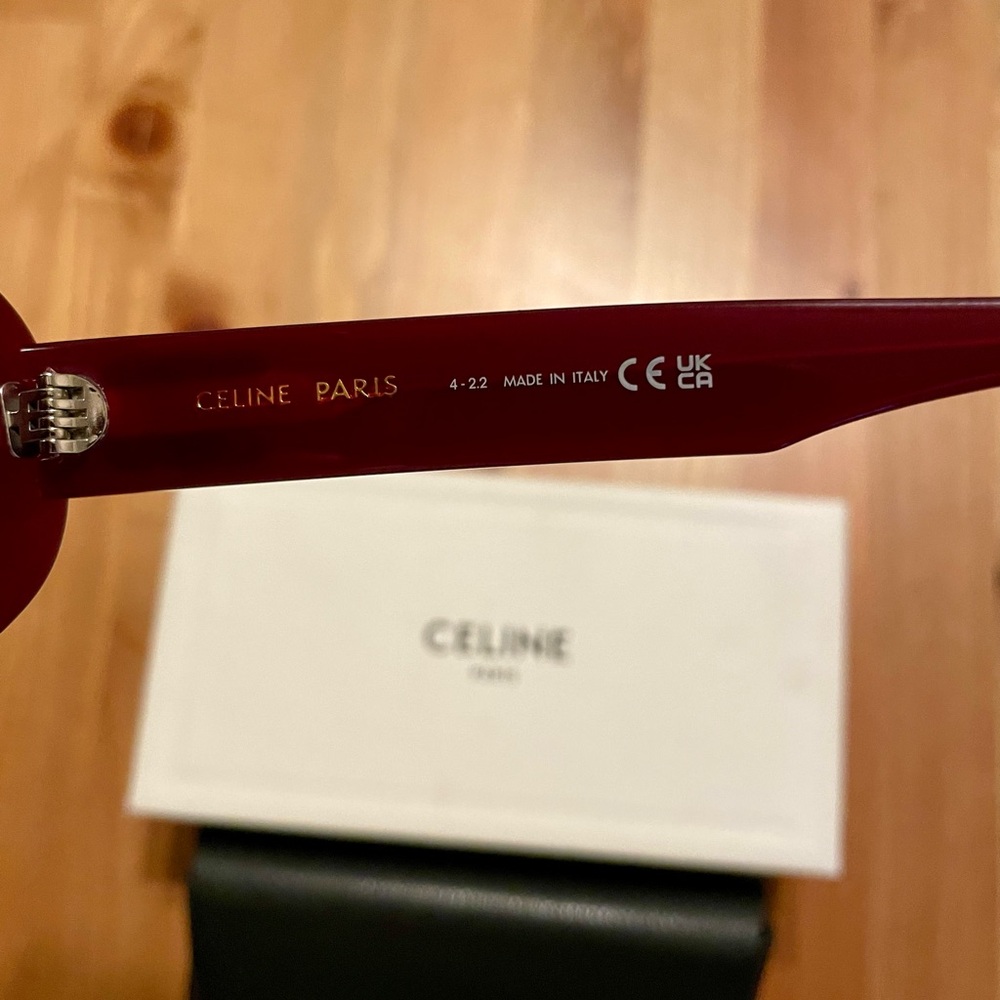 Celine Triomphe Oval Acetate Sunglasses - Picture 10 of 16